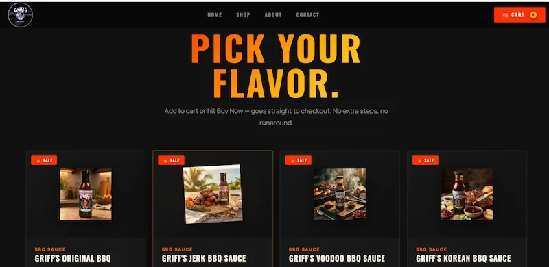 Griff's BBQ Sauce Website